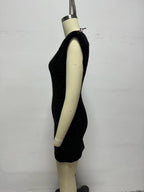 Women's Crew-Neck Sequin Backless Short-Sleeve Mini Dress