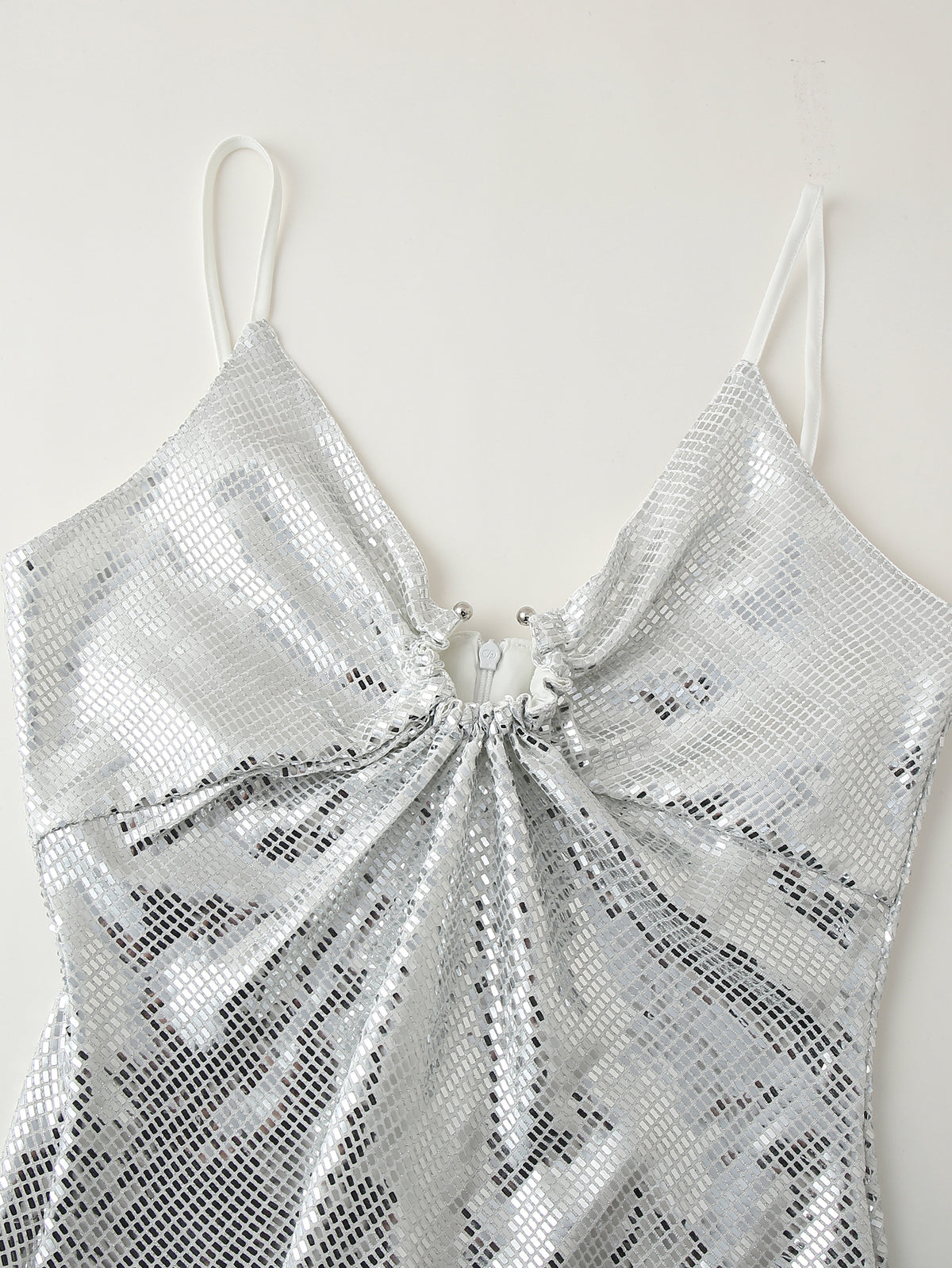 Sequined Long Hollow Cutout Decorative Suspender