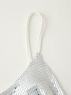 Sequined Long Hollow Cutout Decorative Suspender