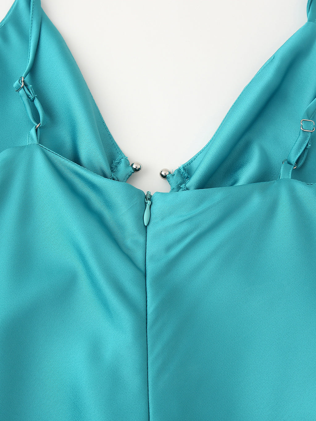 Women's Clothing Long Hollow Out Cutout Decorative Satin Sling Dress
