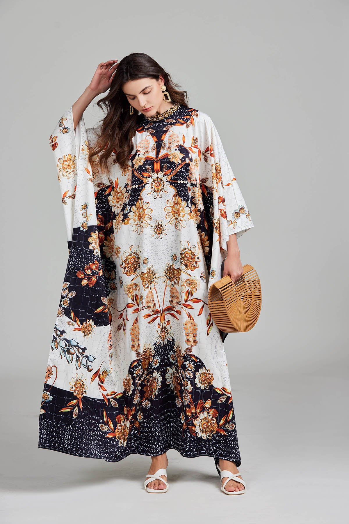Women's 's Floral Print Slit Dress