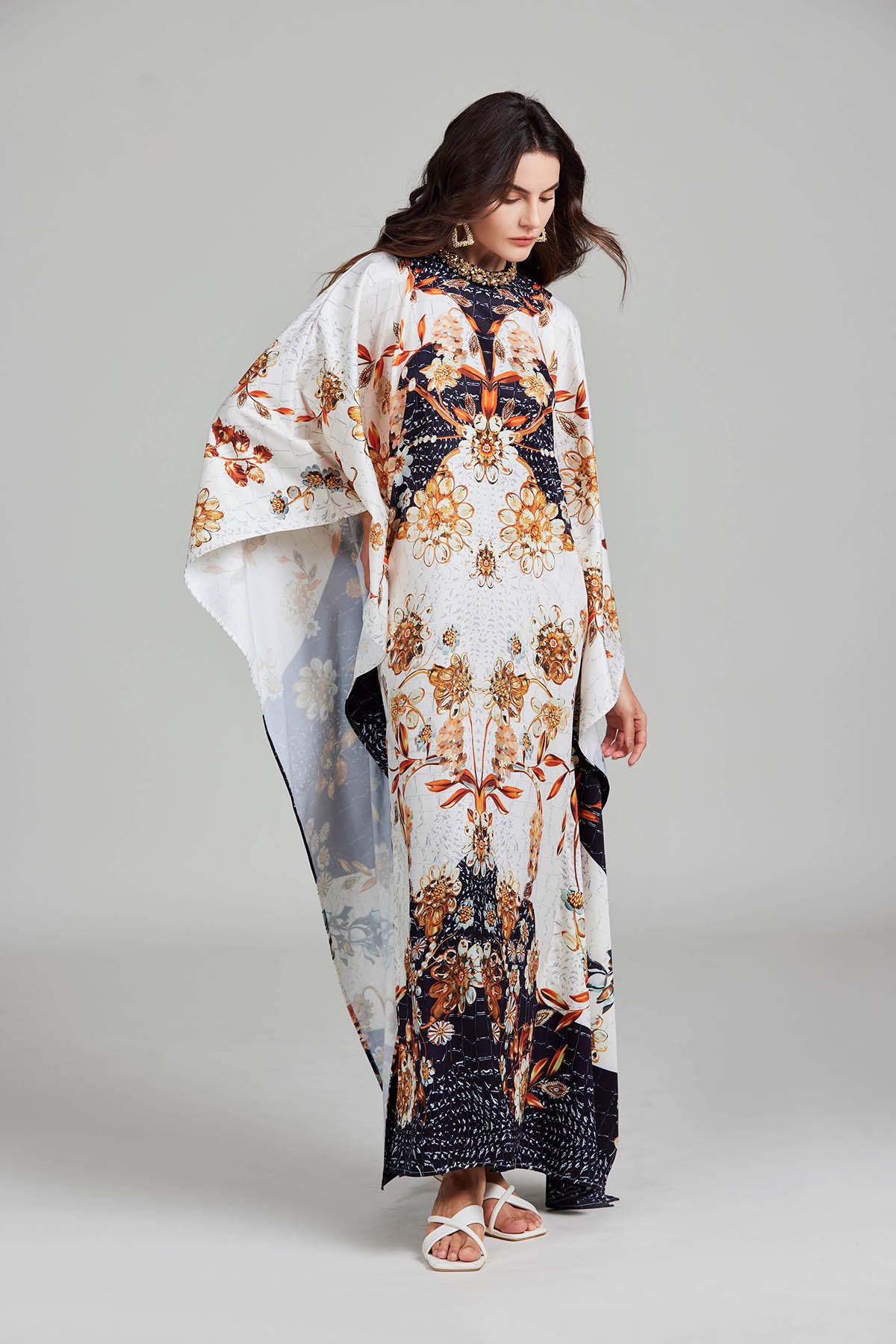 Women's 's Floral Print Slit Dress