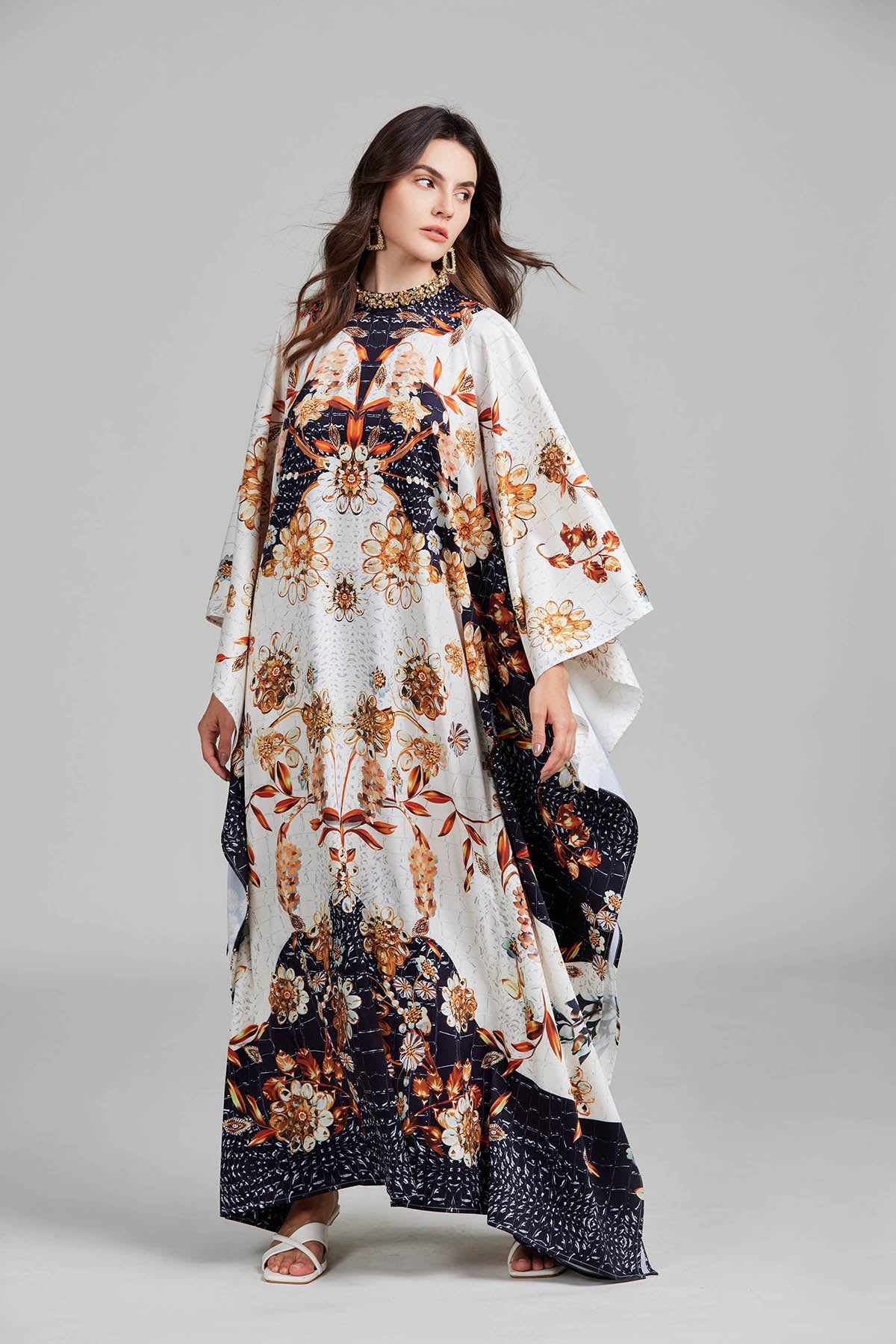 Women's 's Floral Print Slit Dress