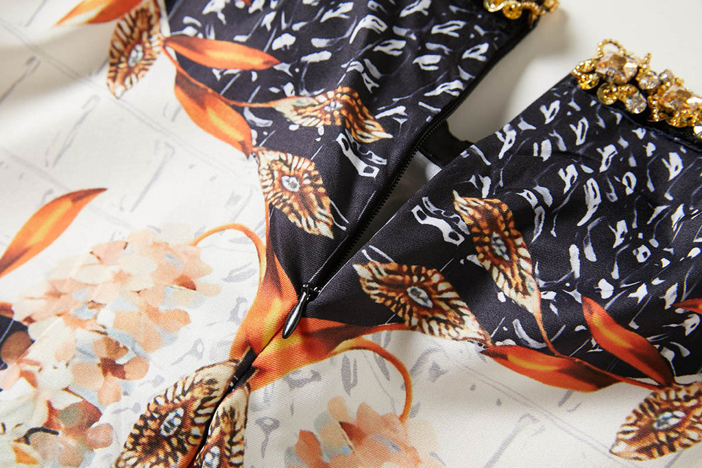 Women's 's Floral Print Slit Dress