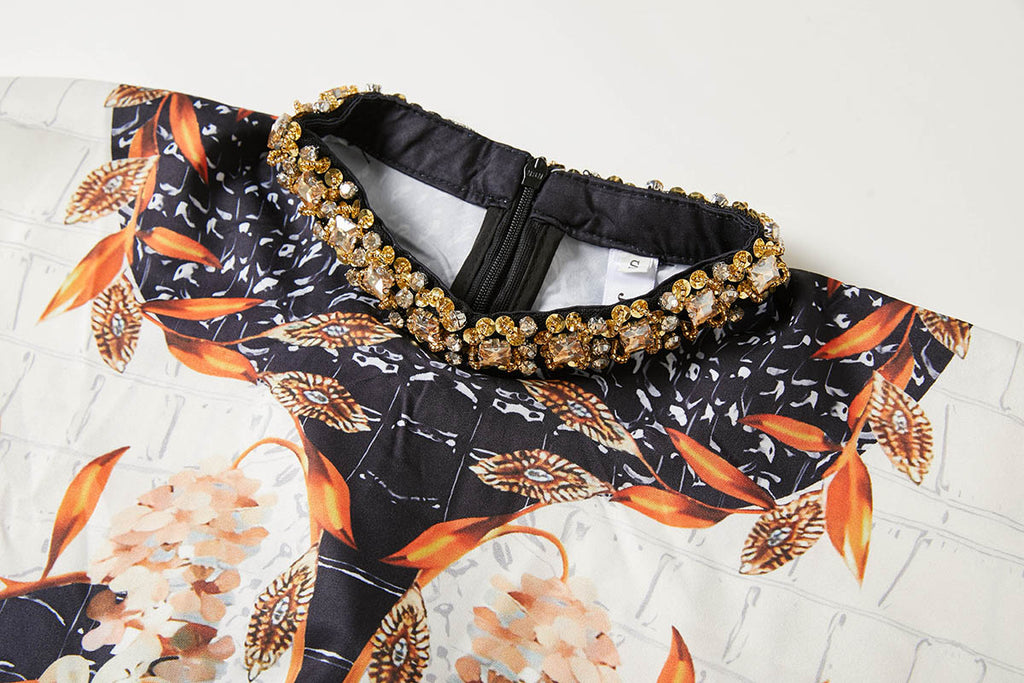 Women's 's Floral Print Slit Dress