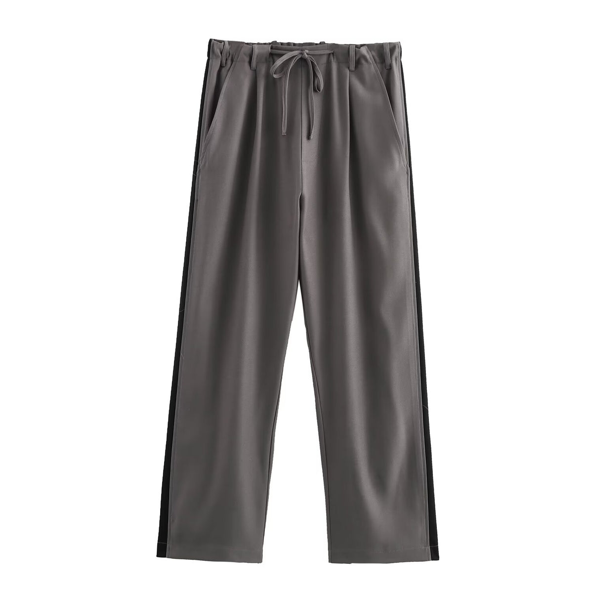 Spring And Autumn Casual Matching Color Pants Two-Piece Set