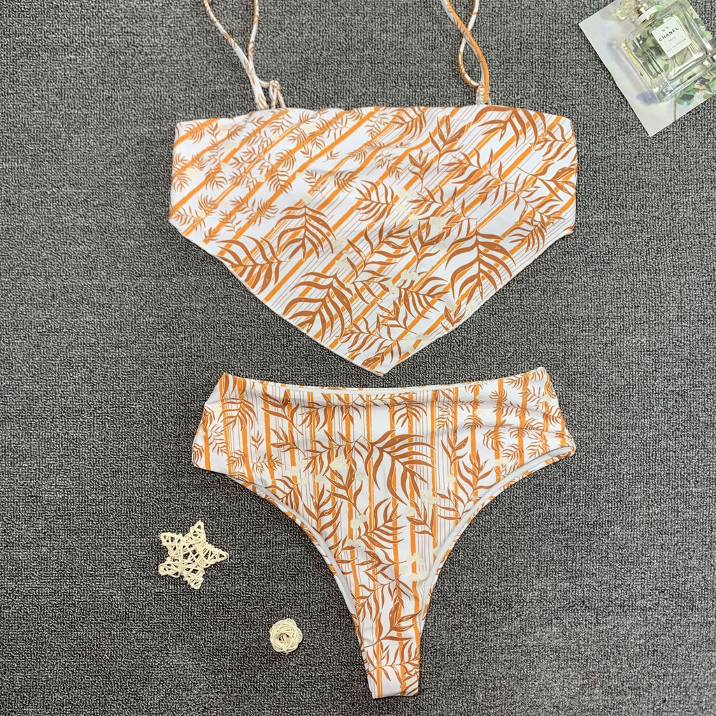 Leaves High-Waisted
