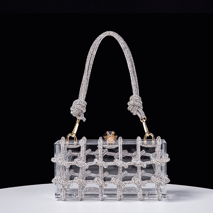 Transparent Braided Square Bag