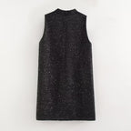 Women's Women Clothing Opening Design Silk Satin Texture Mini Dress