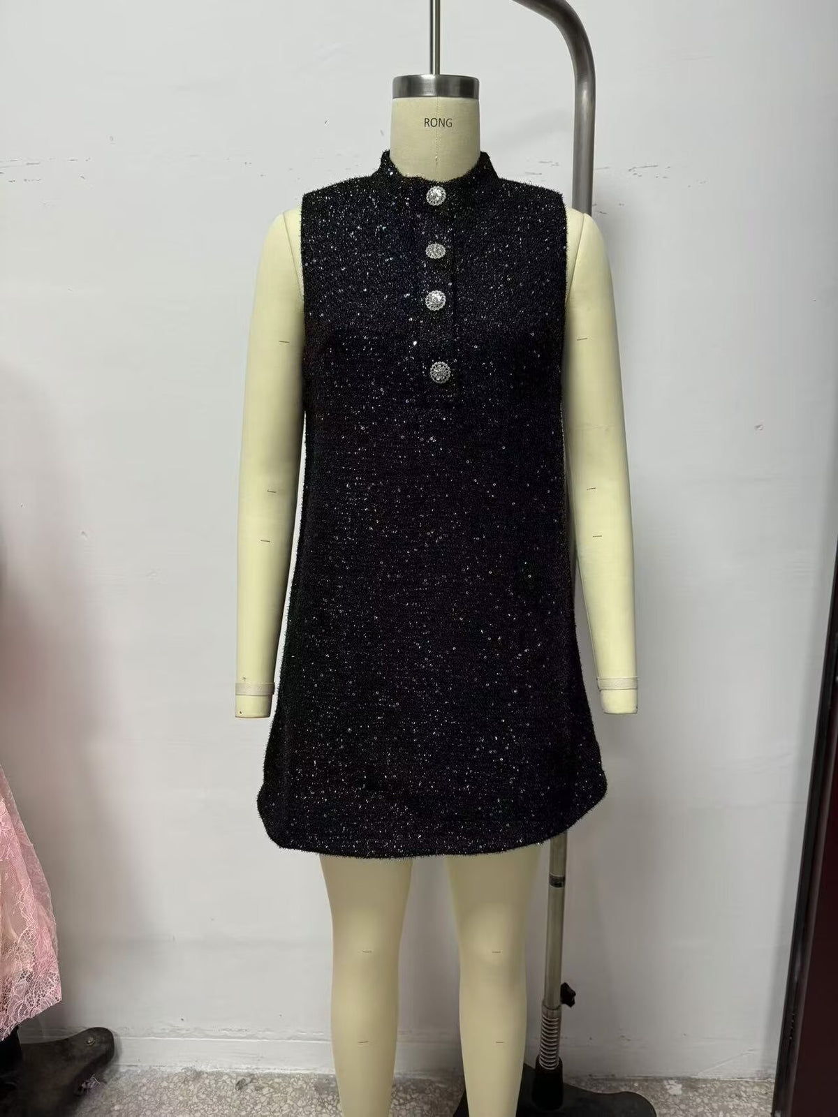 Women's Women Clothing Opening Design Silk Satin Texture Mini Dress