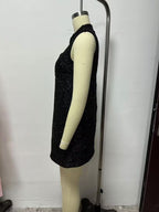 Women's Women Clothing Opening Design Silk Satin Texture Mini Dress