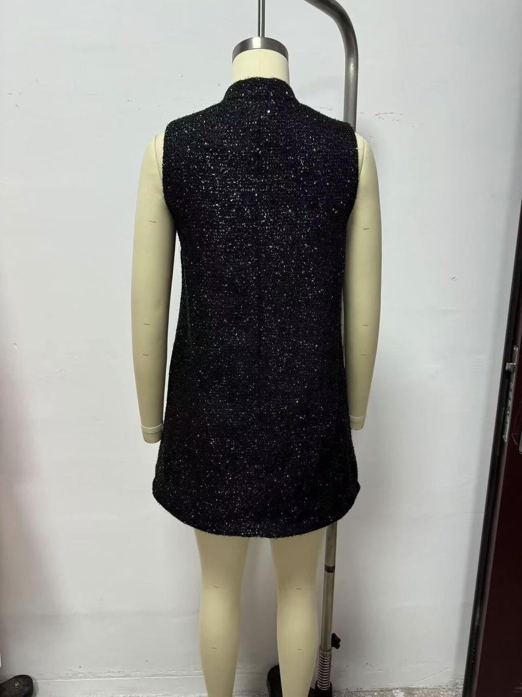 Women's Women Clothing Opening Design Silk Satin Texture Mini Dress