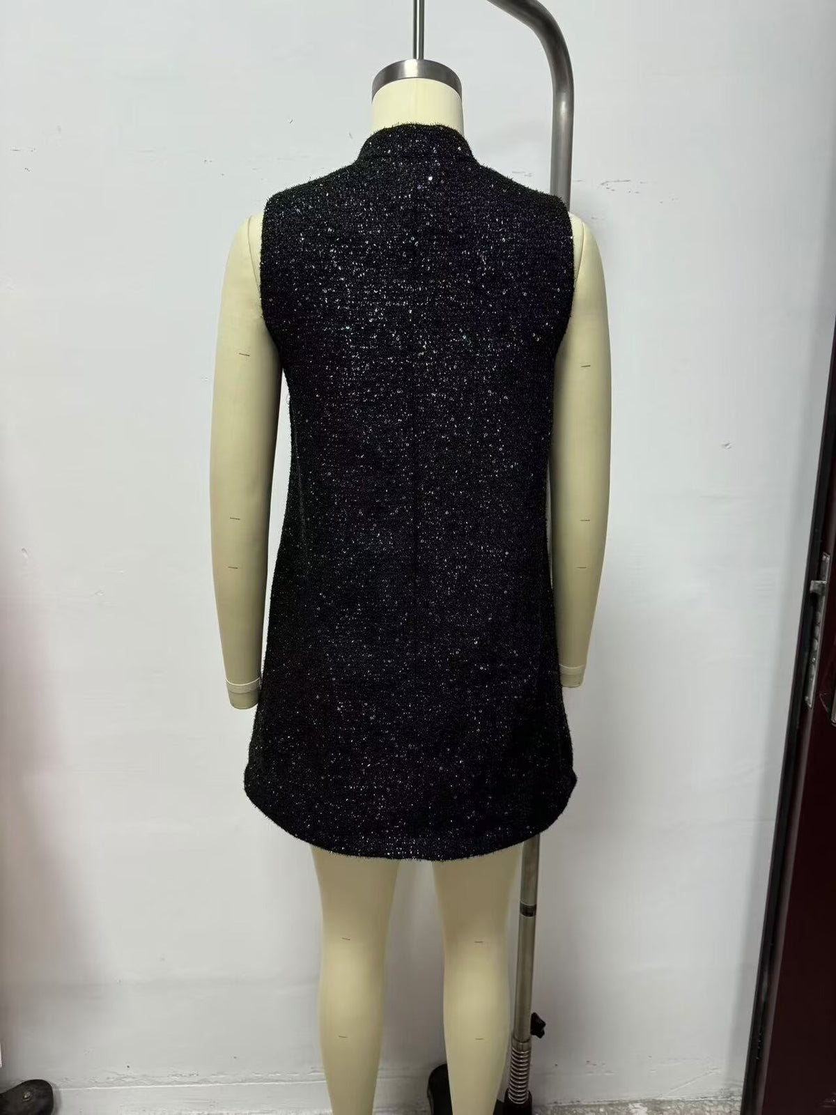 Women's Women Clothing Opening Design Silk Satin Texture Mini Dress