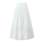 Women's Lace Cropped A-Line Two-Piece Skirt Set