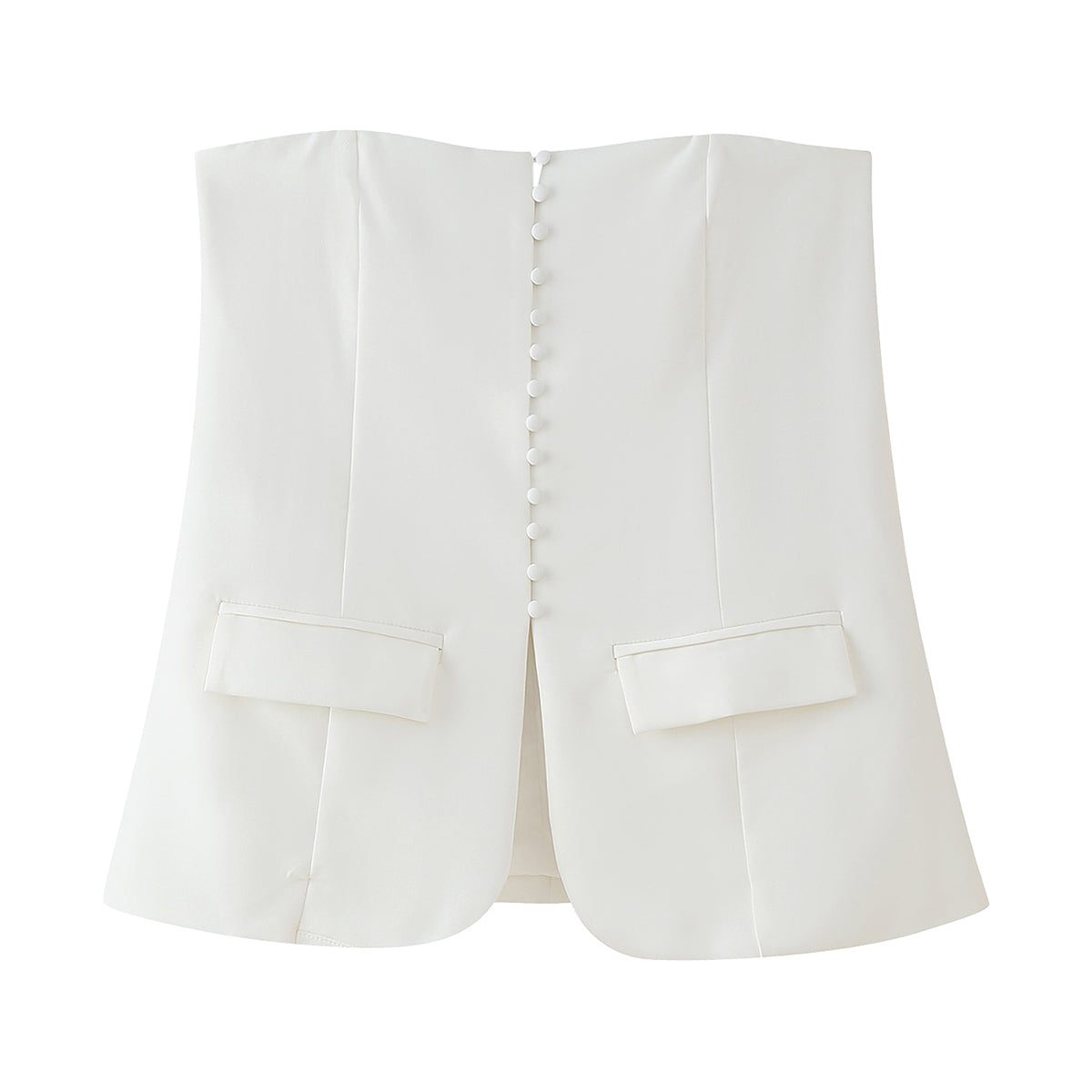 Women Clothing Classic Breasted Tube Top Vest