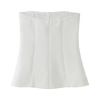 Women Clothing Classic Breasted Tube Top Vest