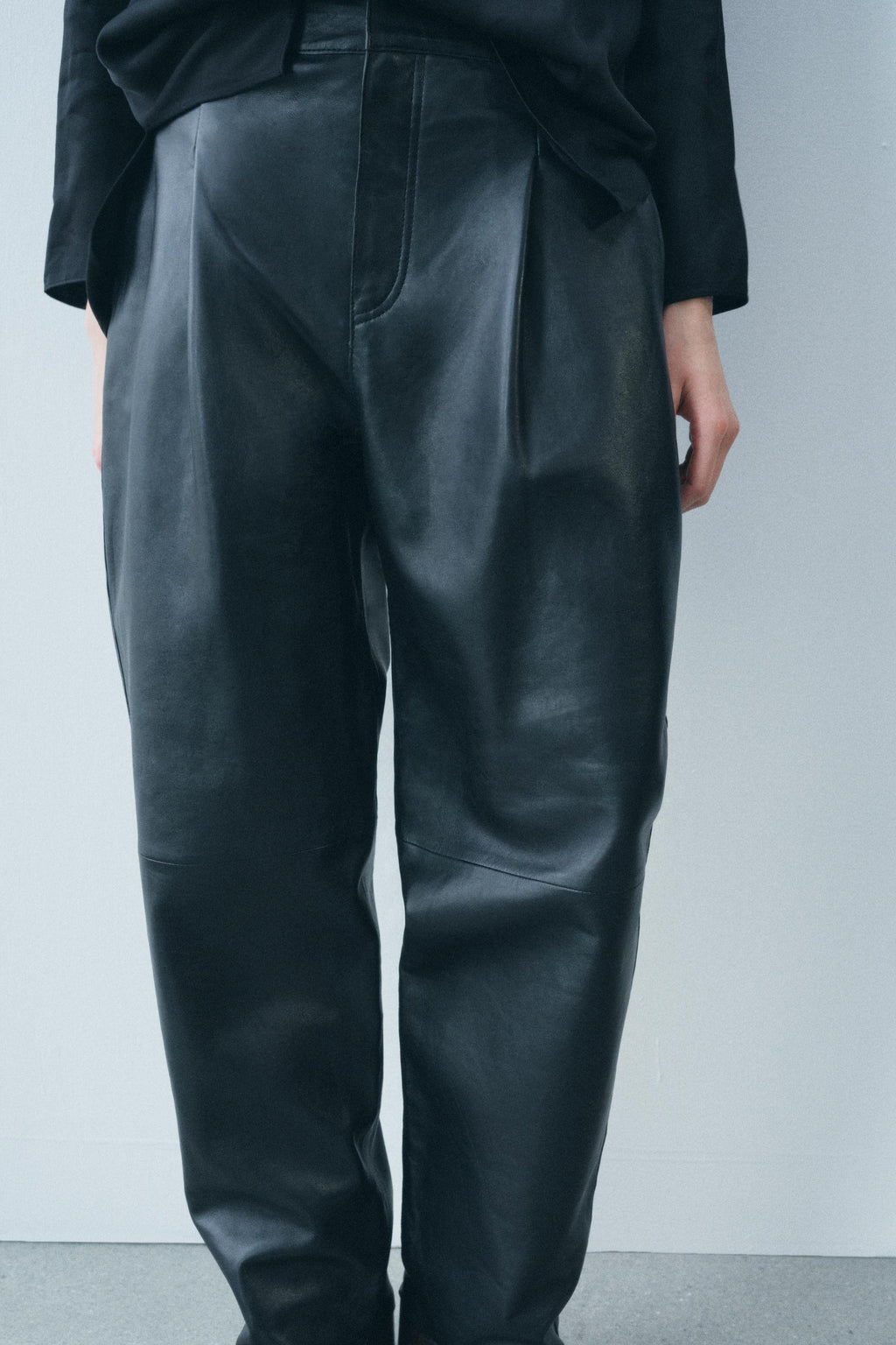 Leather Balloon Pants