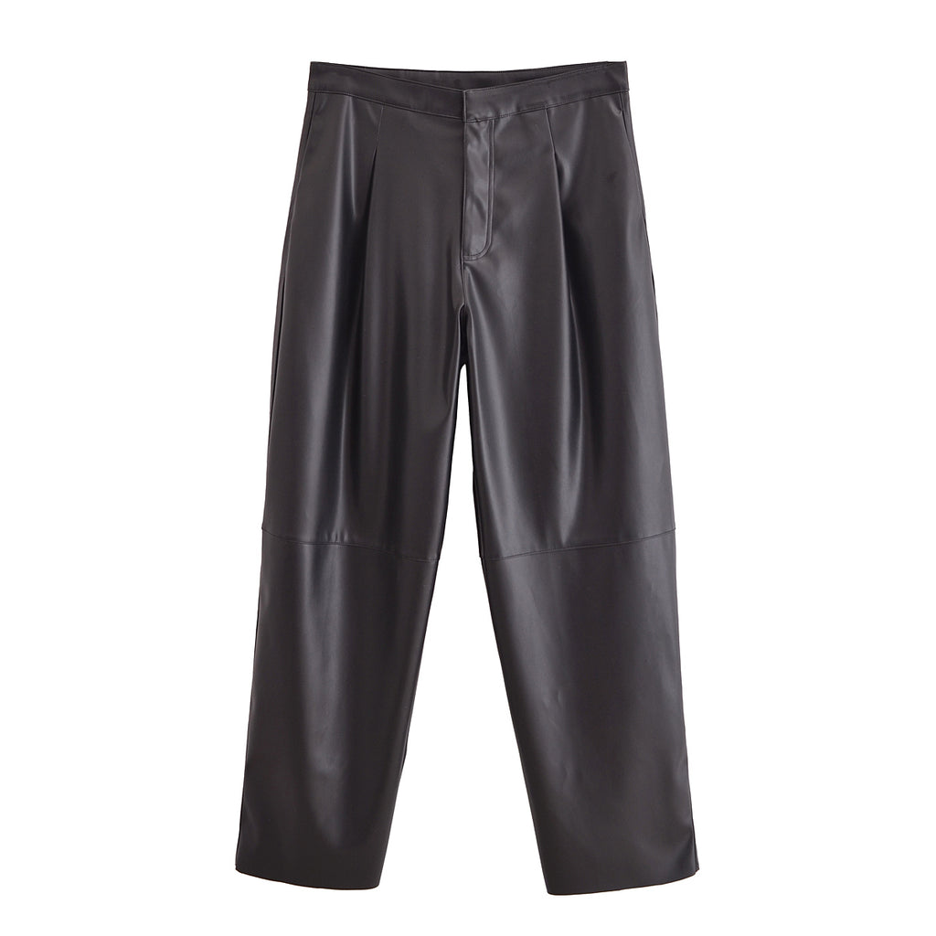 Leather Balloon Pants