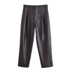 Leather Balloon Pants