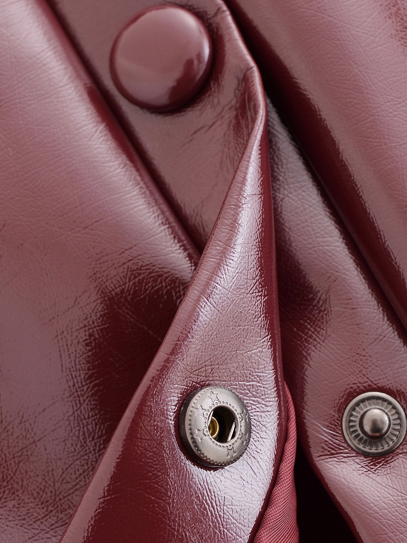 Women's Faux-Leather Cropped Jacket & Skirt Two-Piece Set
