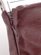 Women's Faux-Leather Cropped Jacket & Skirt Two-Piece Set
