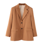 Women's Half Button Pocket Pleated Coordinated Two-Piece Set