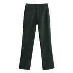 Winter Workplace Office Double Breasted Blazer Pants Set