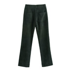 Winter Workplace Office Double Breasted Blazer Pants Set