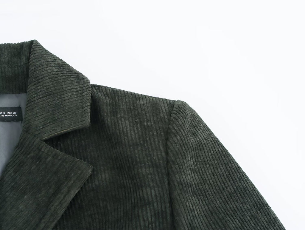 Winter Workplace Office Double Breasted Blazer Pants Set