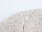 French Wave Wide Swing Round-Neck Short-Sleeve Dress