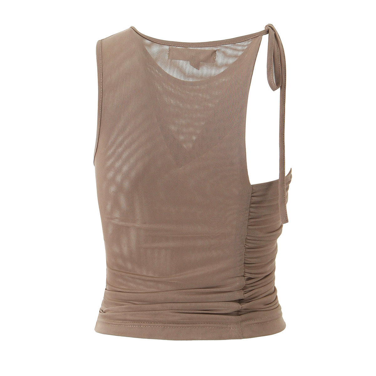 's Mesh Ribbon Sleeveless Vest Top