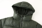 Women's Two Color Hooded Long Sleeve Down Cotton Jacket Coat