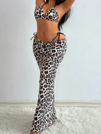 Split Cropped One-piece Swimwear