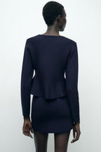 Women's Knit Two-Piece Skirt Set