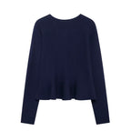Women's Knit Two-Piece Skirt Set