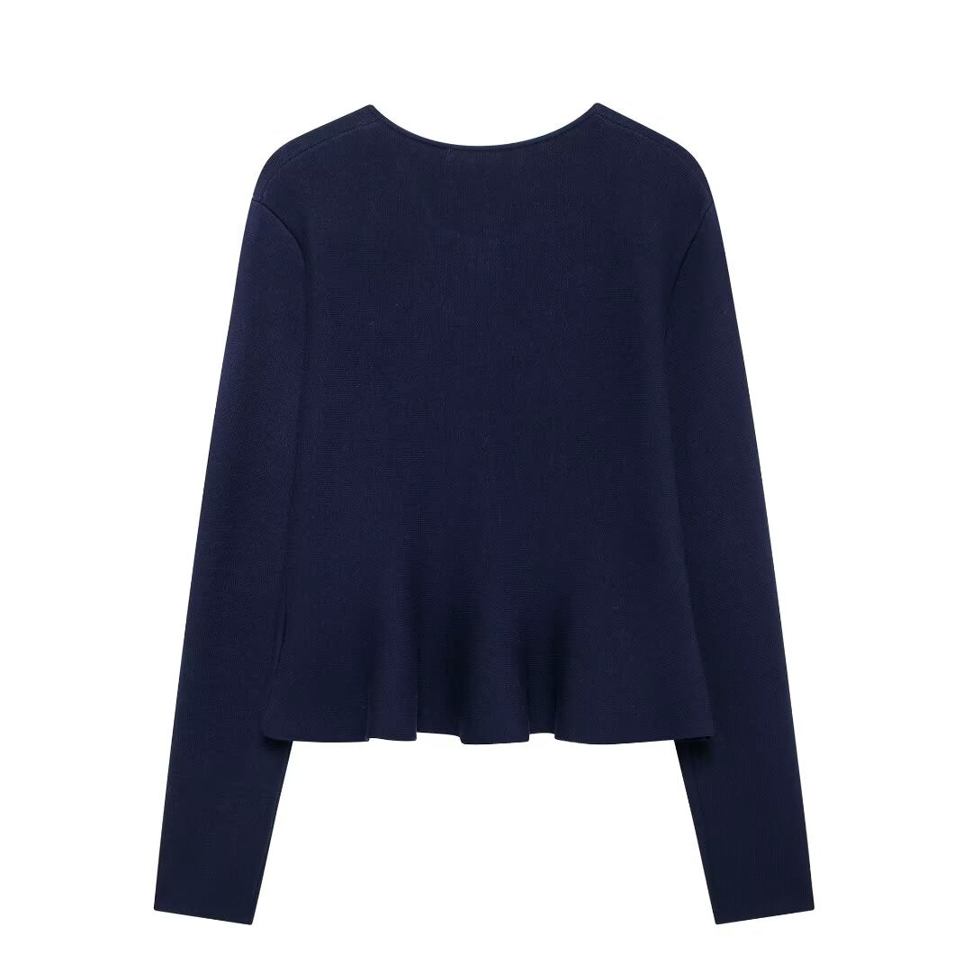 Women's Knit Two-Piece Skirt Set