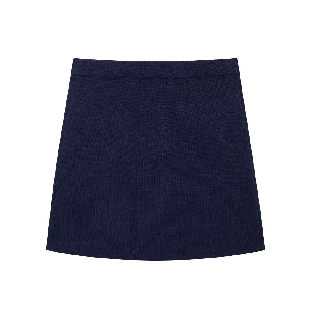 Women's Knit Two-Piece Skirt Set