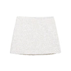Winter Simple Beads Decoration A Line Short Skirt