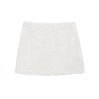 Winter Simple Beads Decoration A Line Short Skirt
