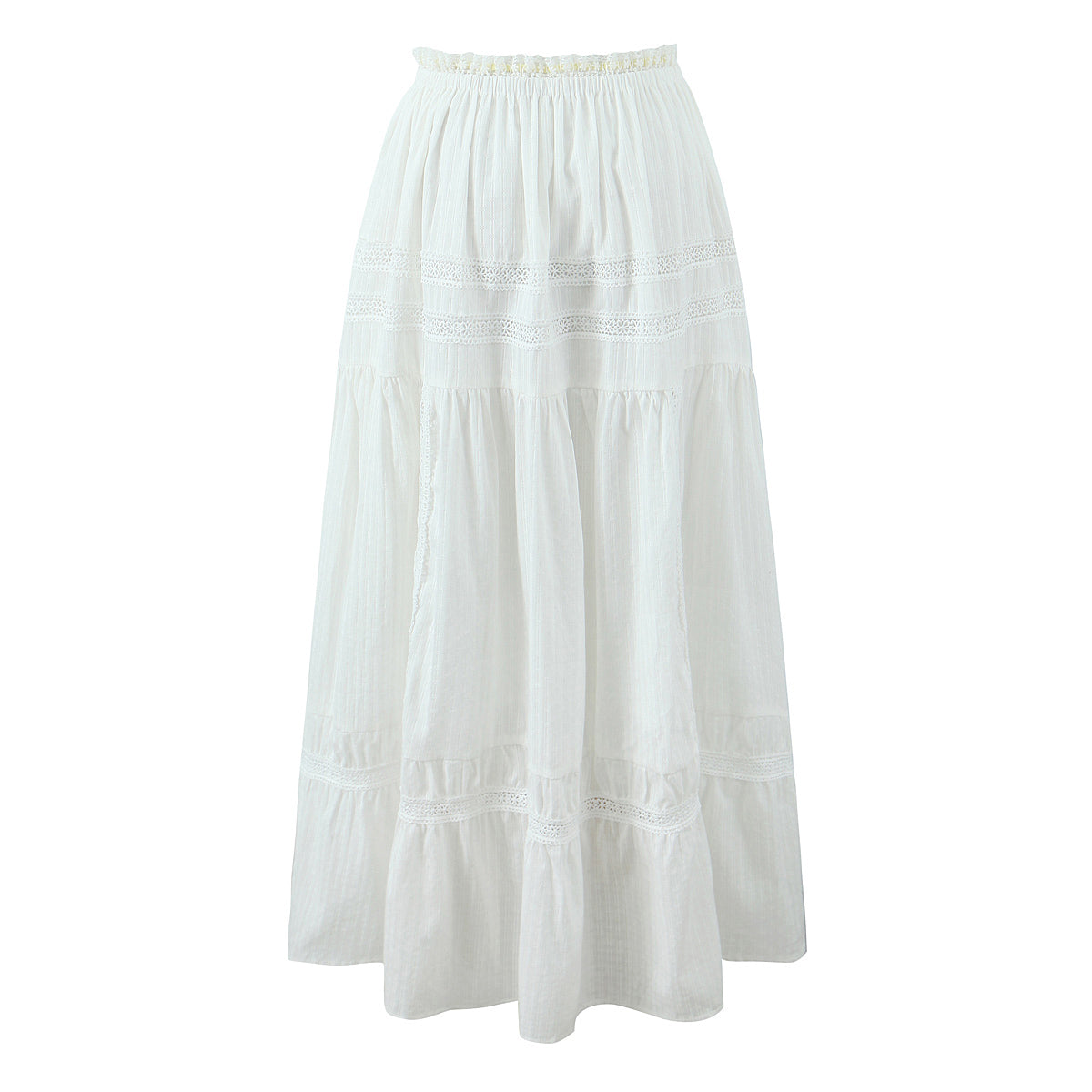 Women's Spring Summer French Lace Top and Skirt Two-Piece Set