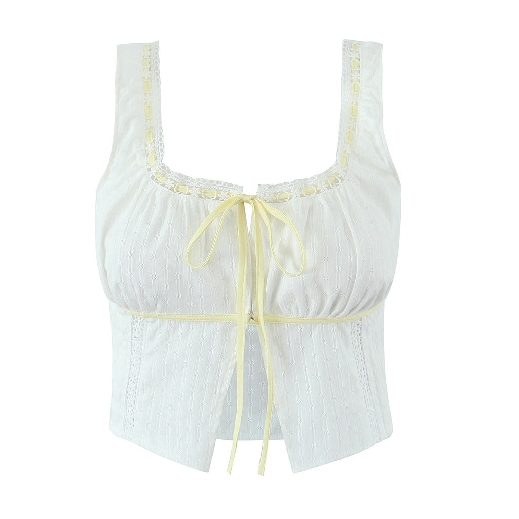 Women's Spring Summer French Lace Top and Skirt Two-Piece Set