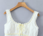Women's Spring Summer French Lace Top and Skirt Two-Piece Set