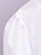 Women's Winter Women Clothing Velvet Bowknot Decoration Office Shirt