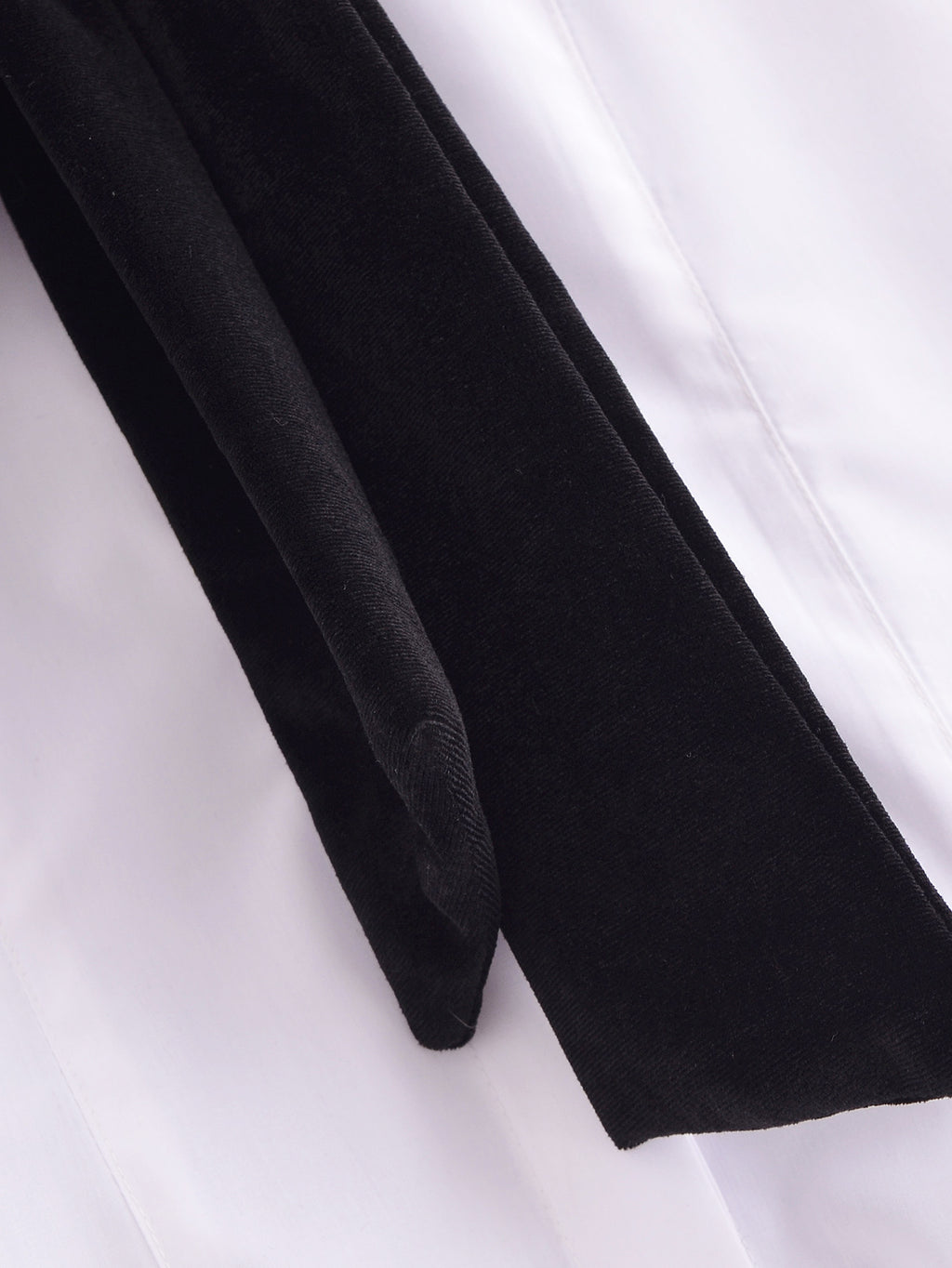 Women's Winter Women Clothing Velvet Bowknot Decoration Office Shirt