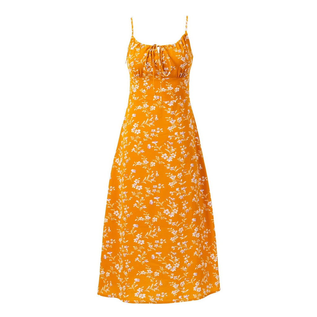 Women's Smocked Floral Midi Dress