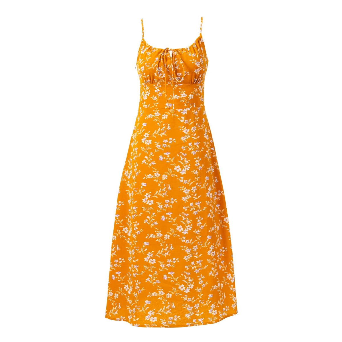 Women's Smocked Floral Midi Dress