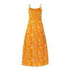 Women's Smocked Floral Midi Dress