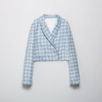 Women's Winter Casual Blazer and Skirt Two-Piece Set