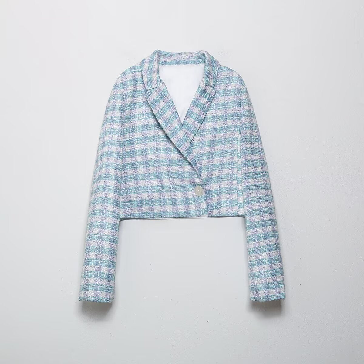 Women's Winter Casual Blazer and Skirt Two-Piece Set