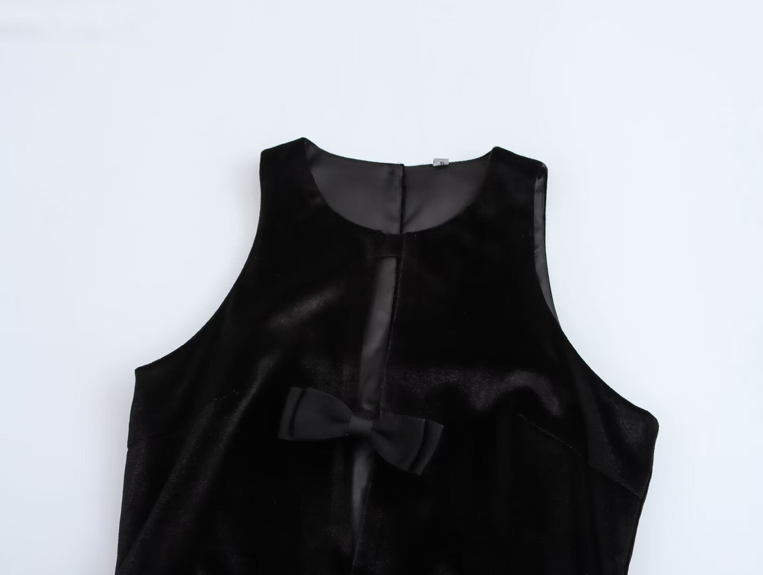Velvet Bow Cutout Bodycon Mini Dress